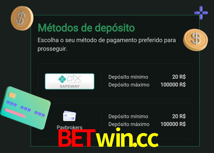 O cassino betwin.cc oferece uma grande variedade de métodos de pagamento